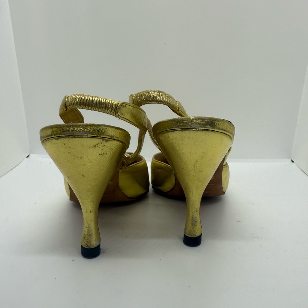 Manolo Blahnik Beige / Blush Singback Snakeskin Heels 38 EU, 7,5 US - Picture 2 of 3